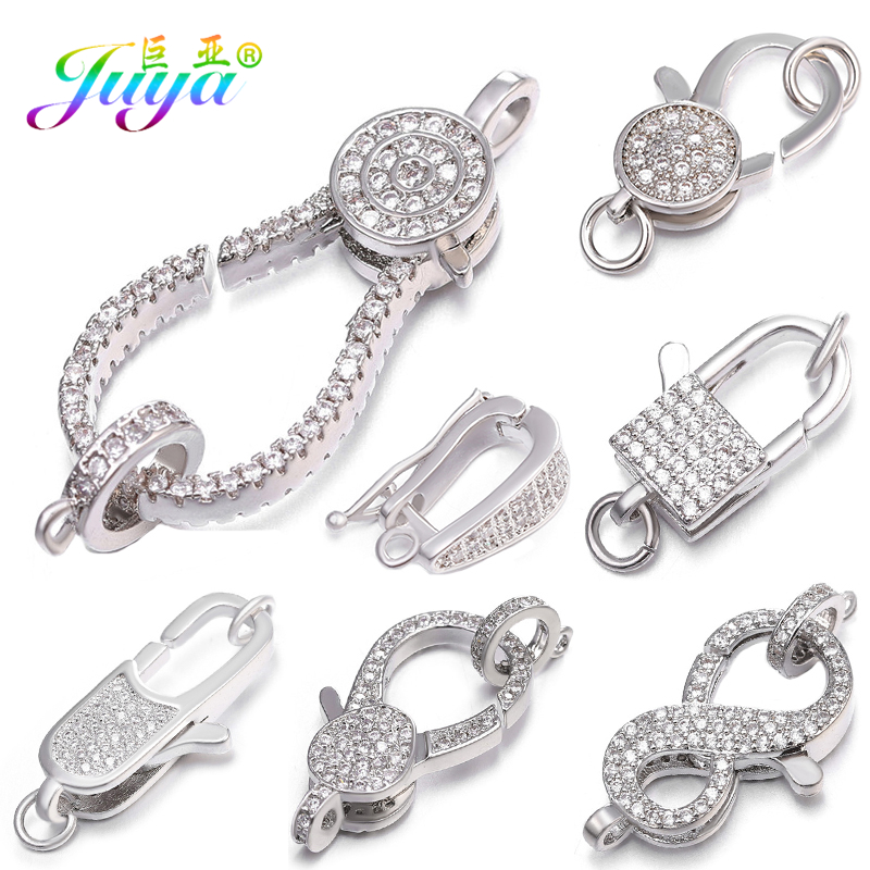 Embroidery Craft - Juya DIY ไข่มุกตกแต่งตัวยึดอุปกรณ์สกรูกุ้งก้ามกราม Clasp อุปกรณ์เสริมสําหรับผู้หญิงเย็บปักถักร้อยลูกปัดเครื่องประดับทํา