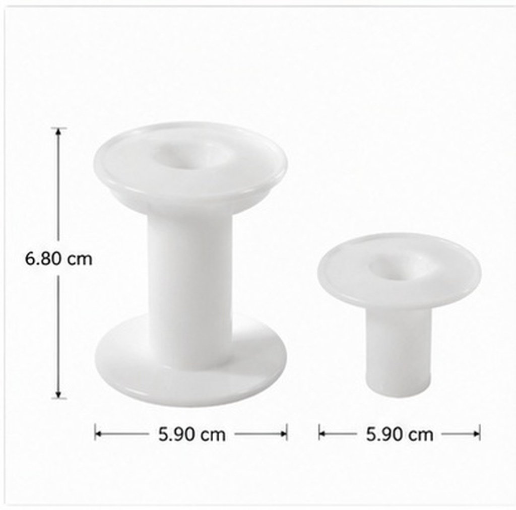 10 ชิ้น หลอดพลาสติกสีขาวอเนกปร - Embroidery Craft บทวิจารณ์และราคา