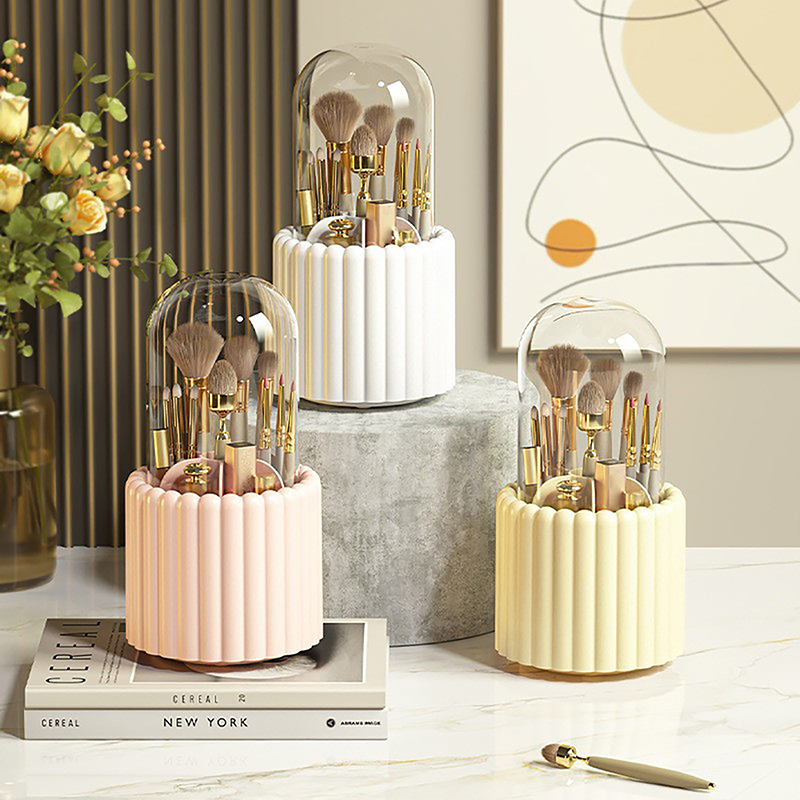 360 °   หมุนผู้ถือแปรงแต่งหน้า - Craft Embellishment Storage บทวิจารณ์และราคา
