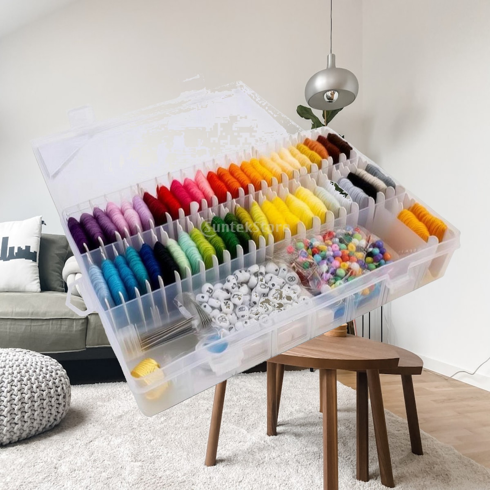 ชุดไหมปักพร้อมกล่องจัดระเบียบ  - Embroidery Craft บทวิจารณ์และราคา